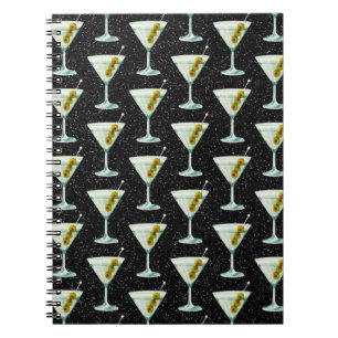 Martini Cocktail Pattern Notitieboek