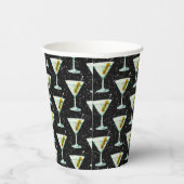 Martini Cocktail Pattern Papieren Bekers (Rechts)