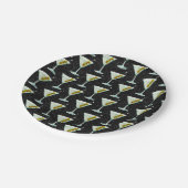 Martini Cocktail Pattern Papieren Bordje (Gekanteld)