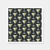 Martini Cocktail Pattern Servet (Voorkant)