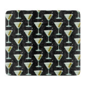 Martini Cocktail Pattern Snijplank (Voorkant)