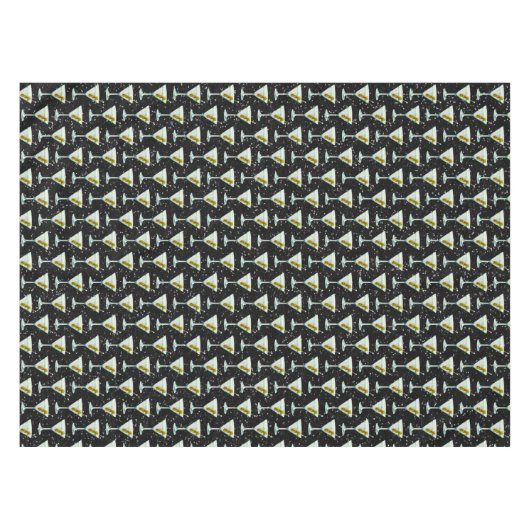 Martini Cocktail Pattern Tafelkleed (Voorkant (Horizontaal))