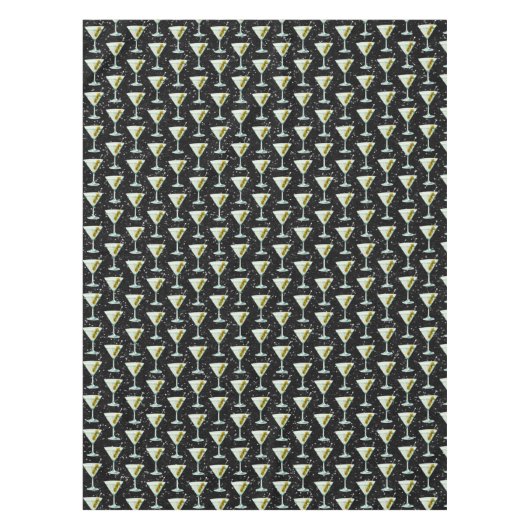 Martini Cocktail Pattern Tafelkleed (Voorkant)