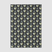 Martini Cocktail Pattern Tissuepapier (Voorkant)