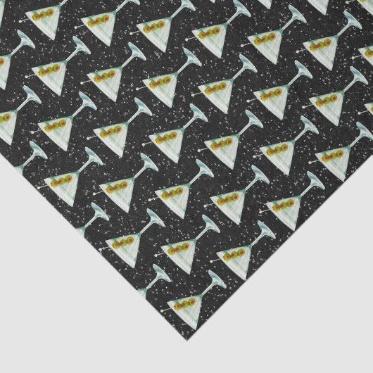 Martini Cocktail Pattern Tissuepapier (Detail)