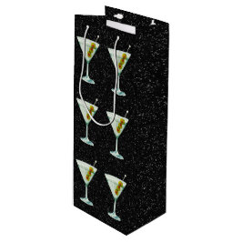 Martini Cocktail Pattern Wijn Cadeautas