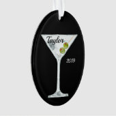 Martini Cocktail Personalized Ornament (voorkant)