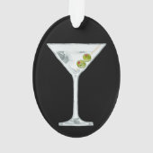 Martini Cocktail Personalized Ornament (achterkant)