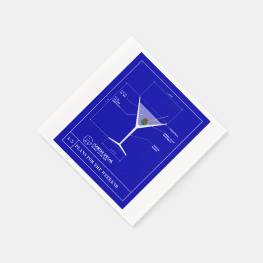 Martini Cocktail servetten (Hoek)