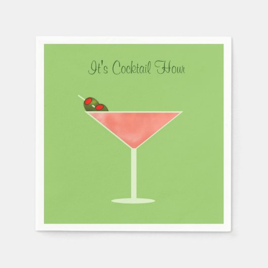 Martini Cocktail servetten (Voorkant)