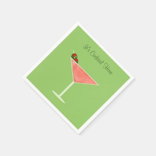 Martini Cocktail servetten (Hoek)