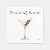 Martini Cocktail Servetten