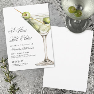 Martini Cocktail Verjaardagsfeest voor Volwassenen Kaart