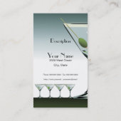 Martini Cocktail Visitekaartje (Achterkant)