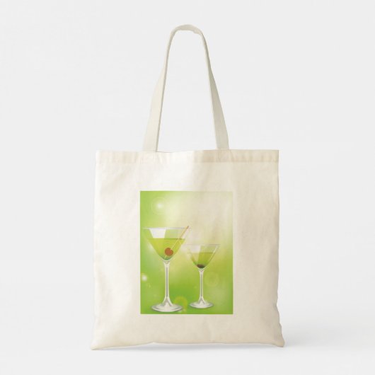 Martini Cocktails Canvas tas (Achterkant)