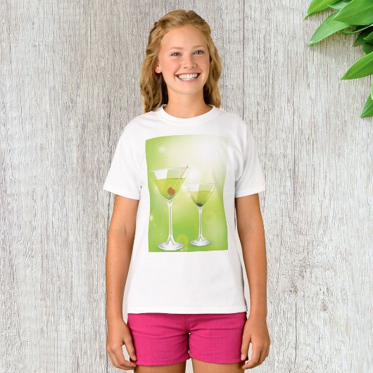 Martini Cocktails Meisjes T-shirt