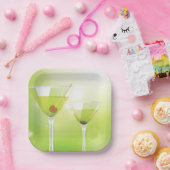 Martini Cocktails Papieren Borden Bordje (Feest)