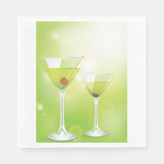 Martini Cocktails Papieren servetten (Voorkant)