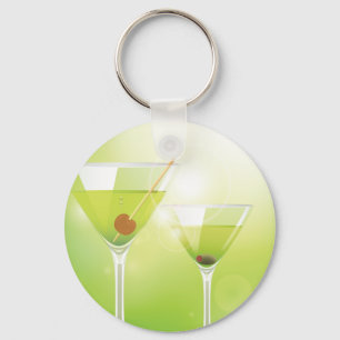 Martini Cocktails Sleutelhanger