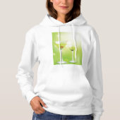 Martini Cocktails Womens Hoodie (Voorkant)