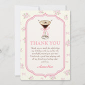 Martini Coquette Strik Verjaardag Bedankt Kaart (Voorkant)