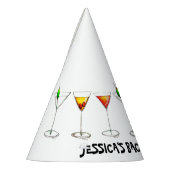Martini Cosmo Cocktail Bachelorette Bash Feesthoedjes (Links)