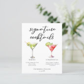 Martini Cosmopolitan Signature Cocktails Menu (Staand voorkant)