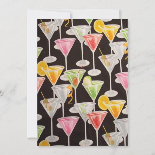 Martini Custom Invites Kaart (Achterkant)