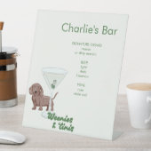 Martini & Dachshund Bar voetstuk Reclamebord Met Voetstuk (Insitu)
