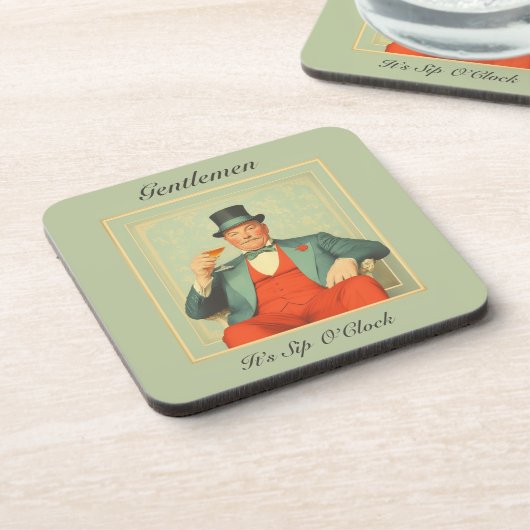 Martini Dandy - Heren Het is Sip O'Clock Bier Onderzetter (Linkerzijde)