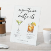 Martini Dark & Stormy Signature Cocktails Menu Reclamebord Met Voetstuk (Insitu)