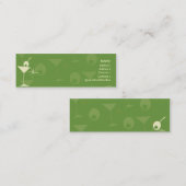 Martini Dazzle - Skinny Mini Visitekaartje (Voorkant / Achterkant)