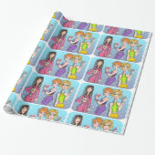 Martini Divas WRAPPING PAPER Cadeaupapier (Uitgerold)