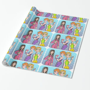 Martini Divas WRAPPING PAPER Cadeaupapier