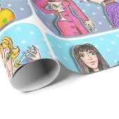 Martini Divas WRAPPING PAPER Cadeaupapier (Rol Hoek)