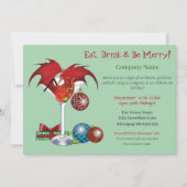 Martini Dragon Corporate Kerstfeest Kaart (Voorkant)
