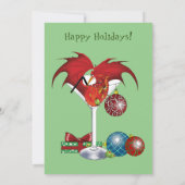 Martini Dragon Corporate Kerstfeest Kaart (Achterkant)