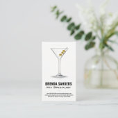 Martini Drink | Bartender Visitekaartje (Staand voorkant)