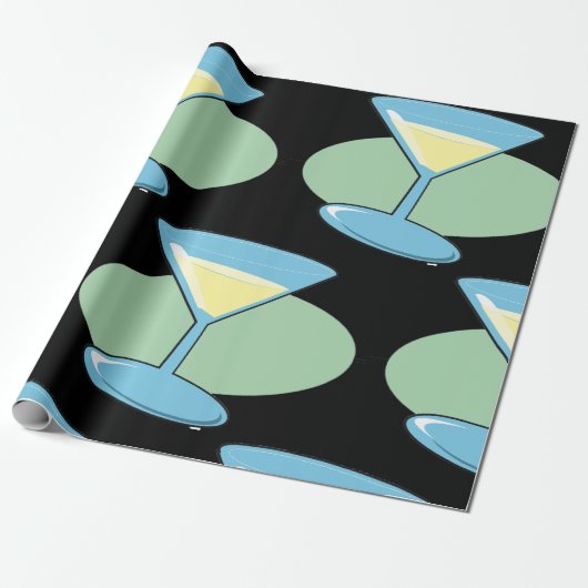 Martini Drink Cadeaupapier (Uitgerold)