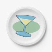 Martini Drink in een Bord van glaspapier (Voorkant)