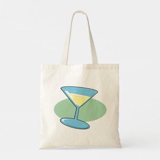Martini Drink in een Canvas tas van glas (Achterkant)