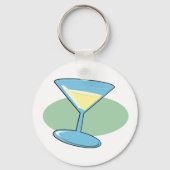 Martini Drink in een Sleutelhanger van glas (Voorkant)