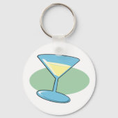 Martini Drink in een Sleutelhanger van glas (Achterkant)