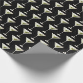 Martini Drink op zwart Cadeaupapier (Hoek)