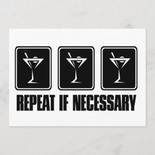 Martini Drink Signs - herhaal indien nodig Kaart