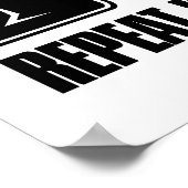 Martini Drink Signs - herhaal indien nodig Poster (Hoek)