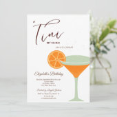 Martini een beetje ouder groen kaart (Staand voorkant)