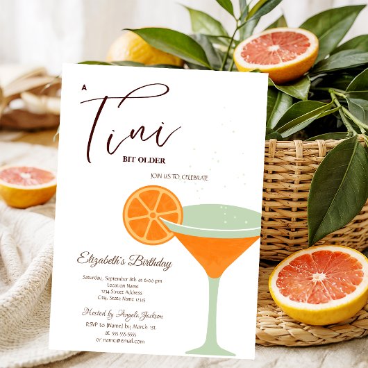 Martini een beetje ouder groen kaart