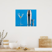 Martini en een shaker poster (Keuken)