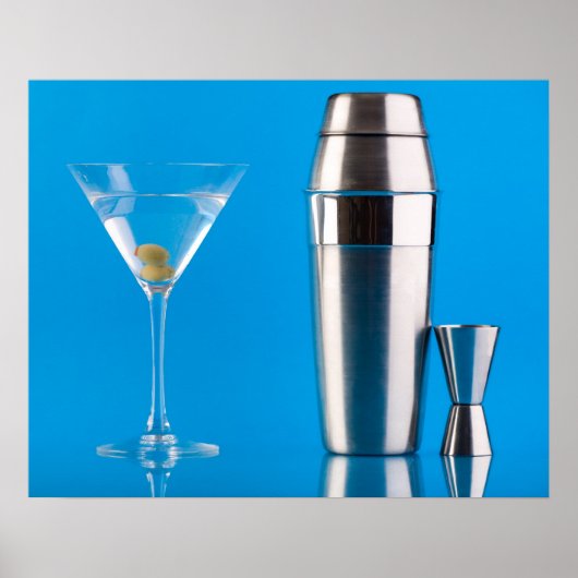 Martini en een shaker poster (Voorkant)